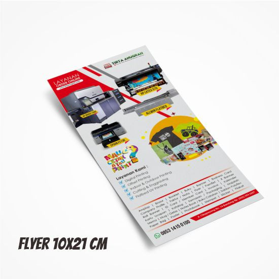 Flyer 9x20cm - HVS Kilat