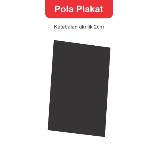 Plakat Akrilik Base Kayu Jati 8