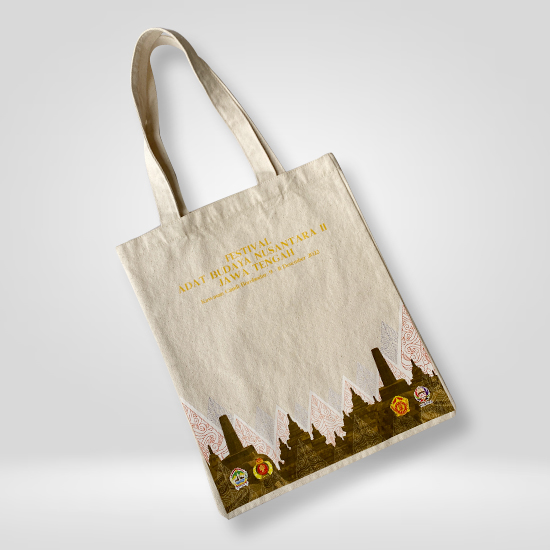 Tote Bag Canvas Natural Besar