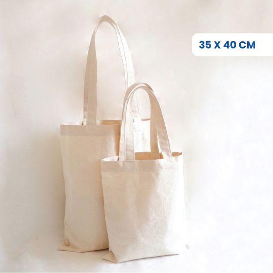 Tote Bag Canvas Natural Besar