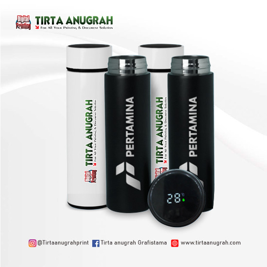 Tumbler Sakura LED Temperature Print