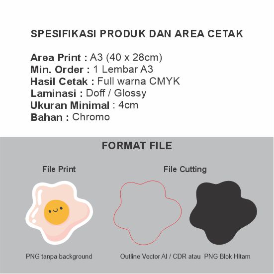 Stiker Diecut Chromo
