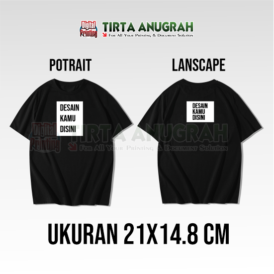 Print Kaos DTF A5