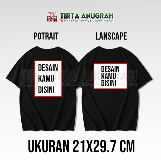Print Kaos DTF A4
