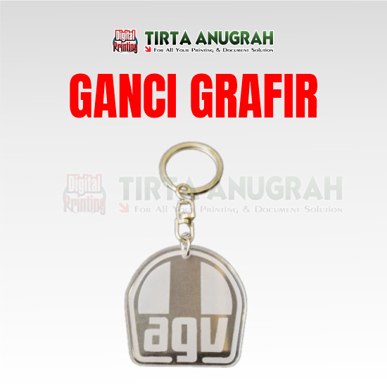 Gantungan Kunci Akrilik Grafir