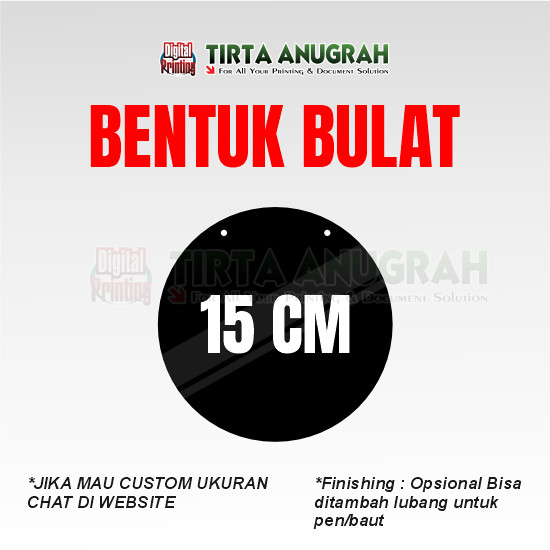 Akrilik Sign 15cm Custom