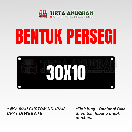 Akrilik Sign 30x10cm Custom