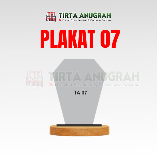 Plakat Akrilik 5mm - TA 07