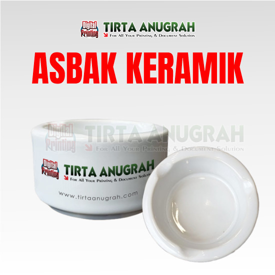 Asbak Keramik Printing