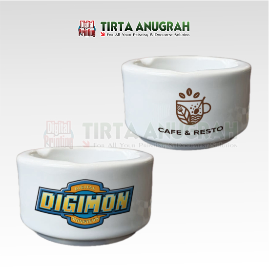 Asbak Keramik Printing