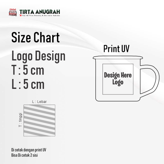 Mug Enamel Dtf UV