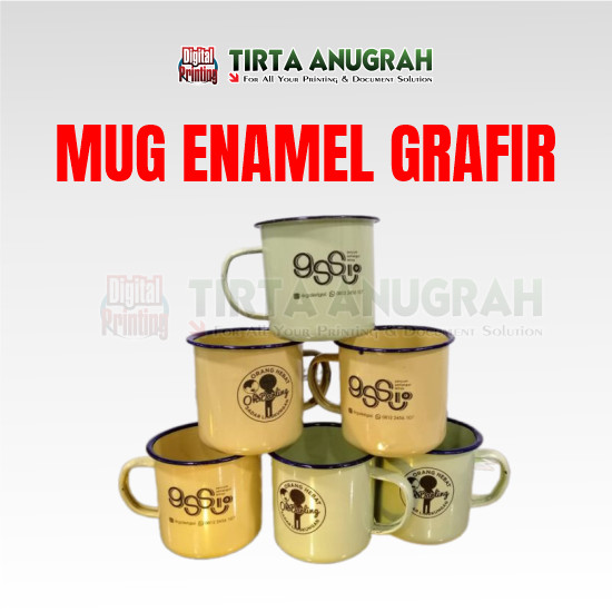 Mug Enamel Grafir