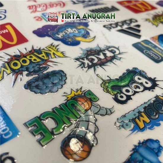 Stiker DTF Label UV