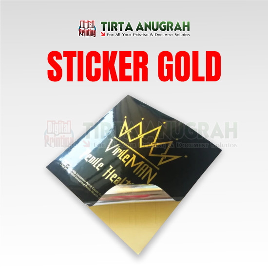 STIKER GOLD A3+
