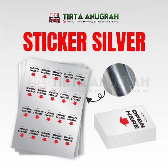 STIKER SILVER A3+