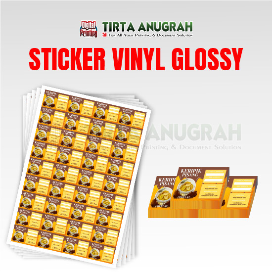 STIKER VINIL GLOSSY A3+ LAMINASI