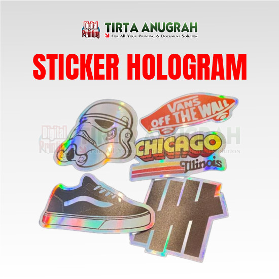 Stiker Meteran Hologram  T.PUTIH +WARNA