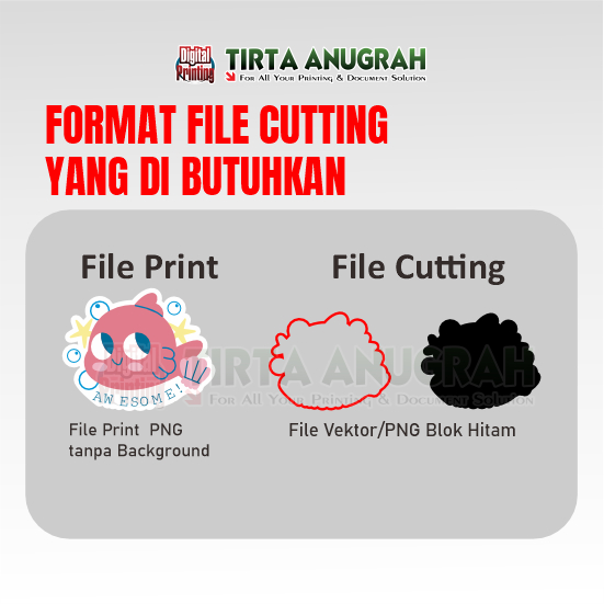 Stiker Reflektive Print UV A3