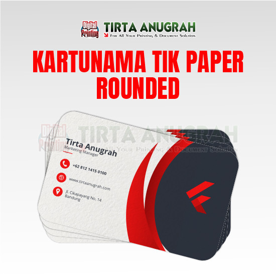 Kartu Nama  Rounded TIK Paper