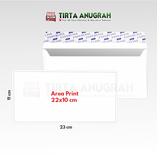 Amplop Putih 23x11cm