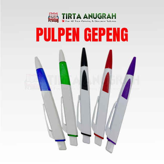 Pulpen Gepeng Print