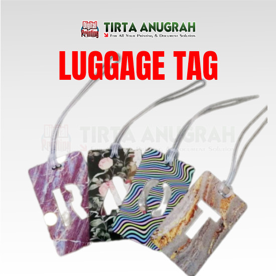 Bag Tag Akrilik Luggage Tag