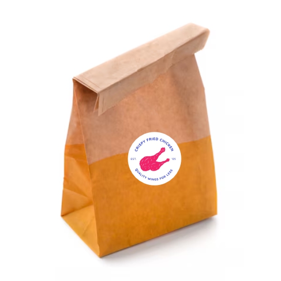 Stiker Label Cromo 5X5cm