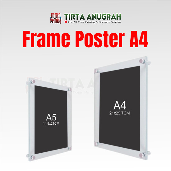 Frame Poster Akrilik A4