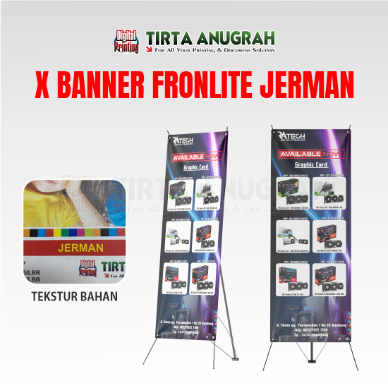 X Banner 60x160 Frontlite Jerman
