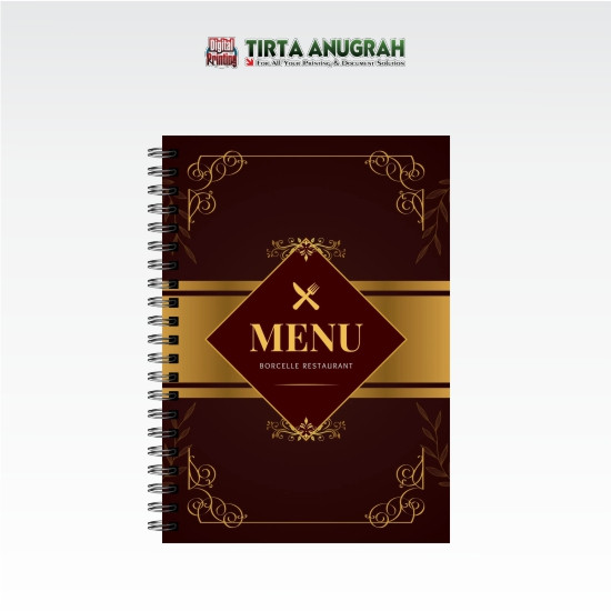 Buku Menu Hardcover A4 - isi 260