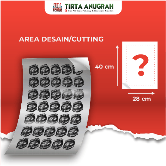 STIKER SILVER A3+ LAMINASI