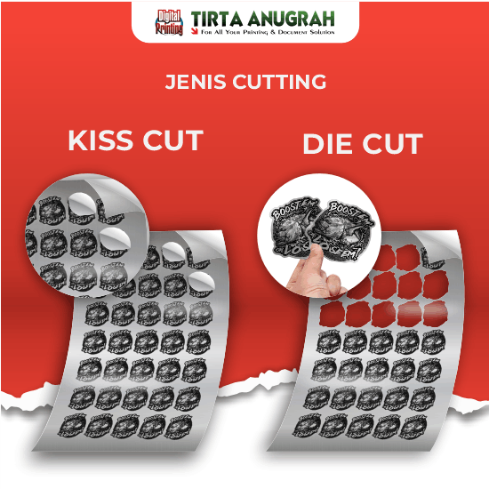 STIKER SILVER A3+ LAMINASI CUTTING