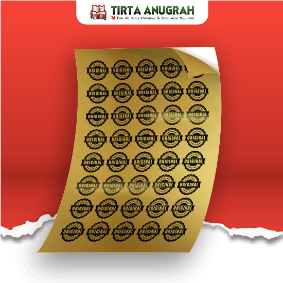 STIKER GOLD A3+