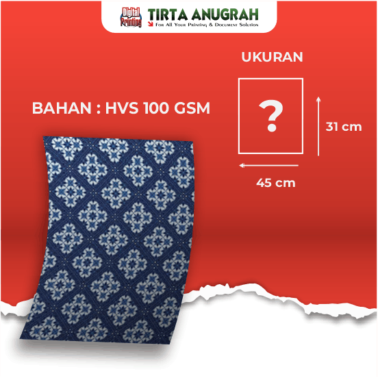 Kertas Kado 31x45cm HVS 100gsm