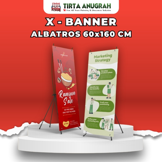 X Banner 60x160 Albatross Laminasi