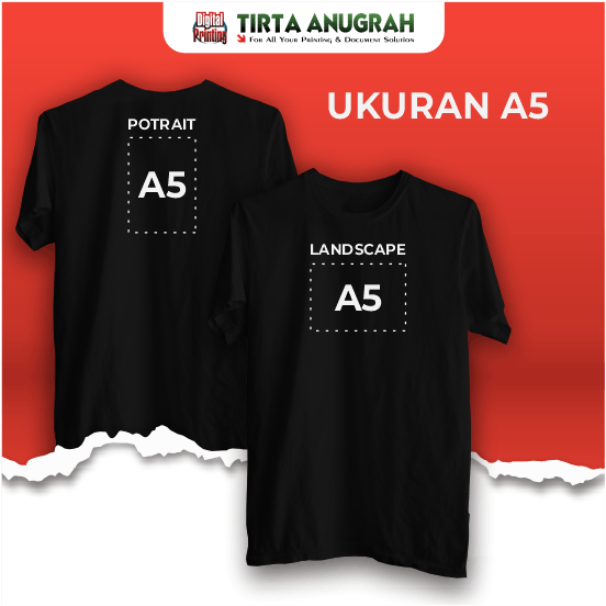 Print Kaos DTF A5