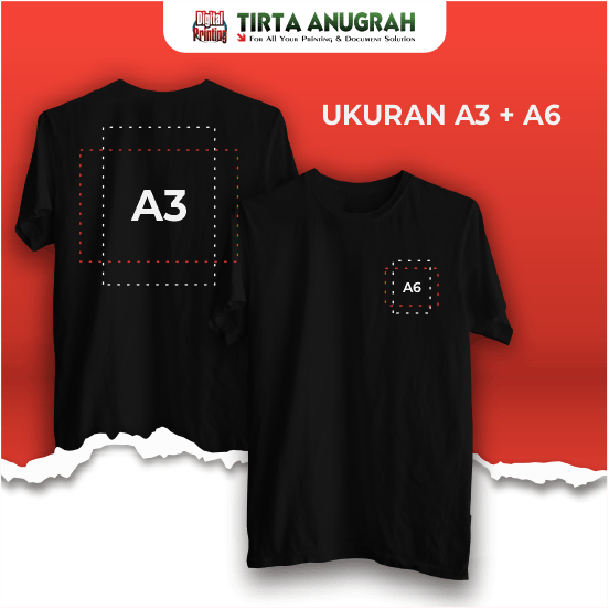 Print Kaos DTF A3 - A6