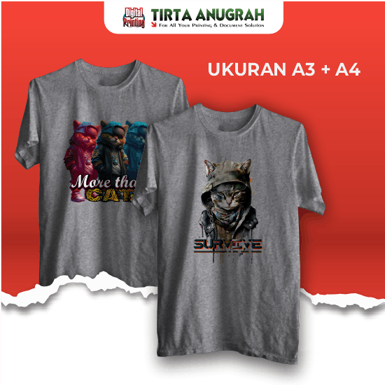 Print Kaos DTF A4 - A3 