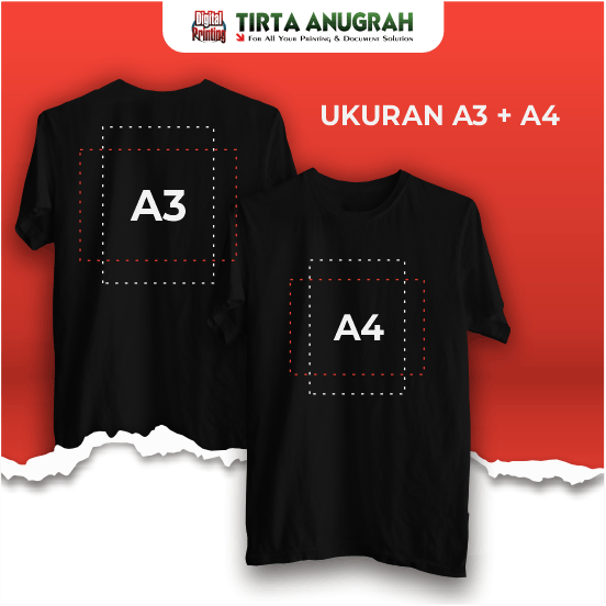 Print Kaos DTF A4 - A3 