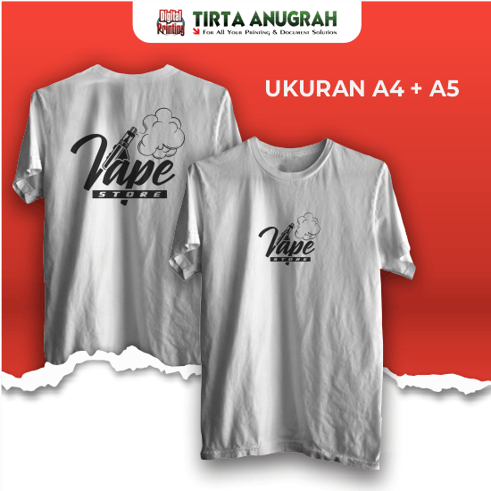 Print Kaos DTF A4 -A5