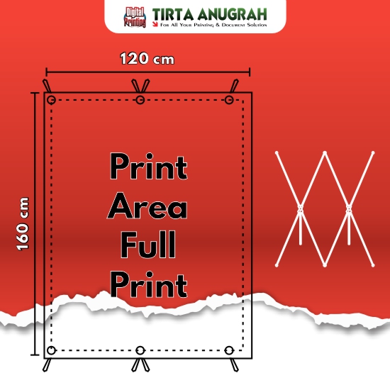 X Banner 120x160 Frontlite Glossy