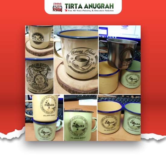 Mug Enamel Grafir