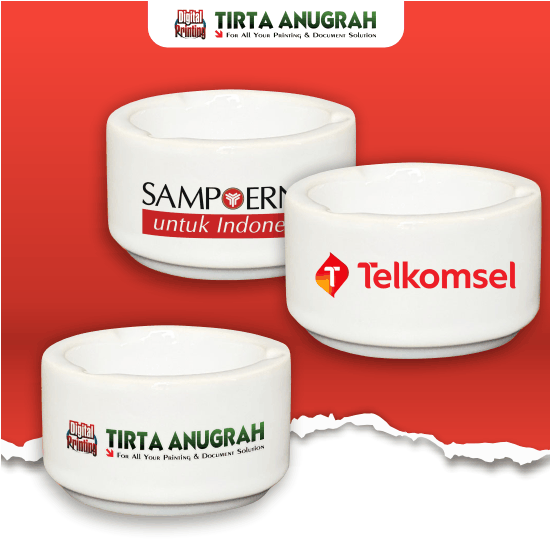 Asbak Keramik Printing