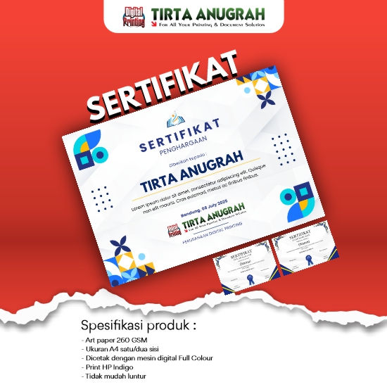 Sertifikat A4