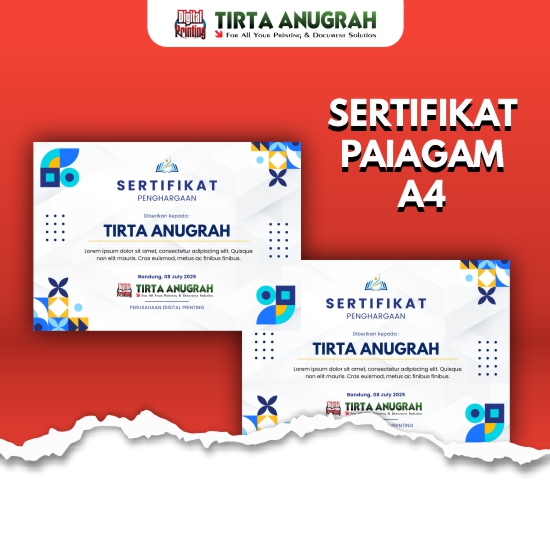 Sertifikat A4