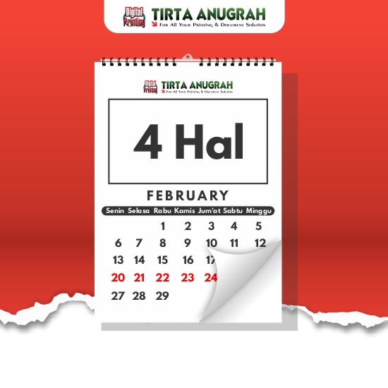 Kalender Dinding 4 Hal AP 260