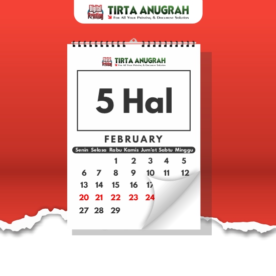 Kalender Dinding 5 Hal AP 260