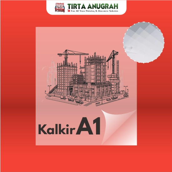 Print Kalkir A1  Hitam Putih