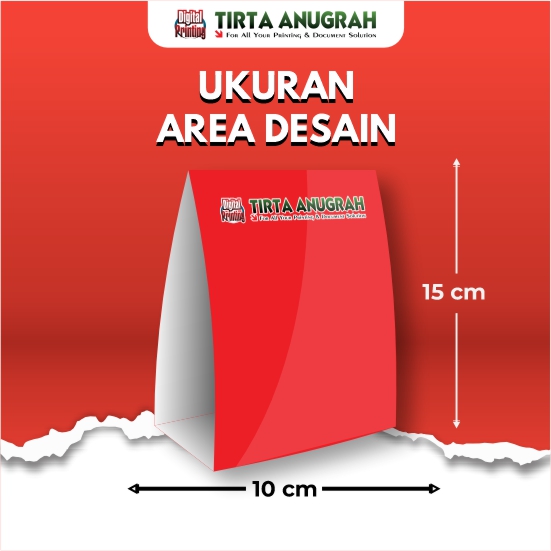Tent Card / Table Tent Segitiga A6