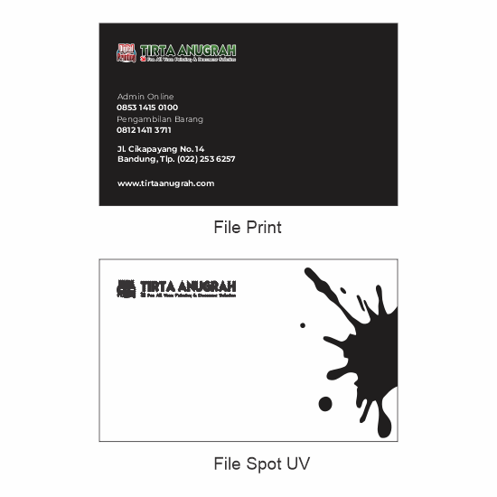 Kartu Nama AP260 + Spot UV